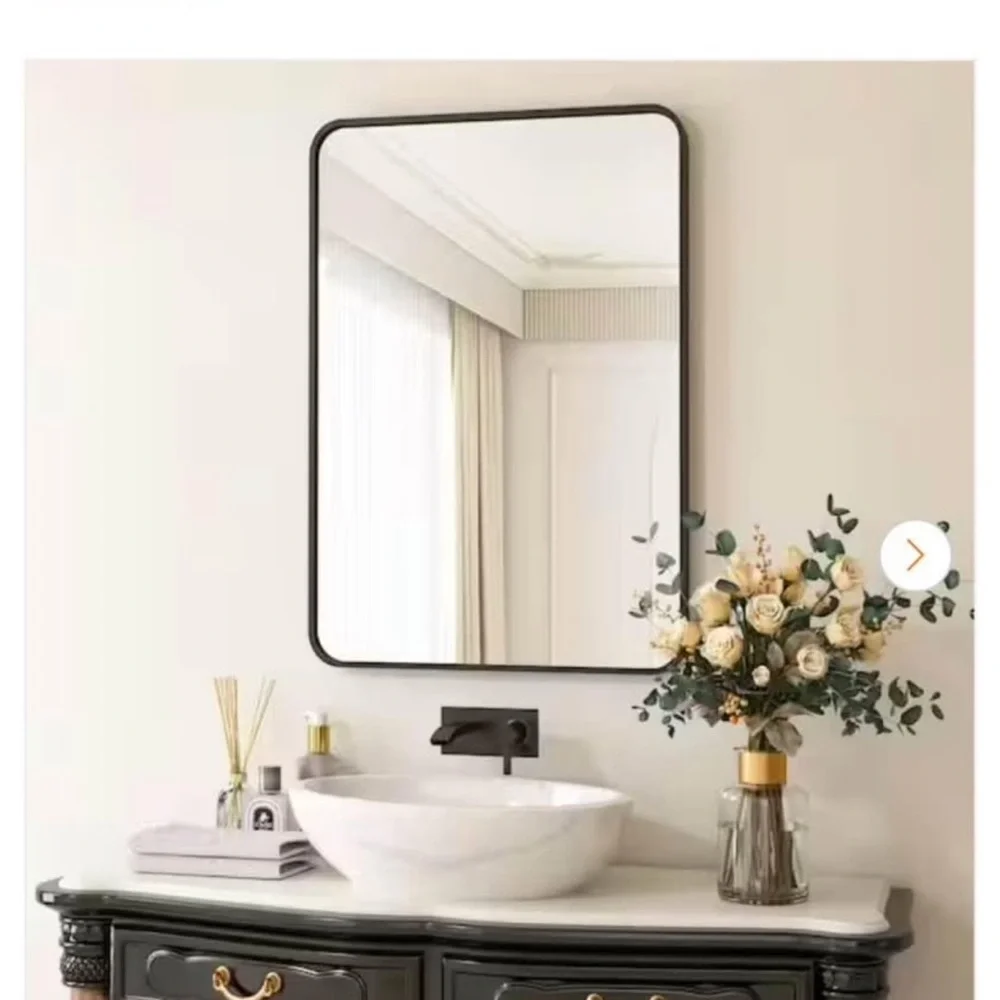 Black Framed Bathroom Mirror